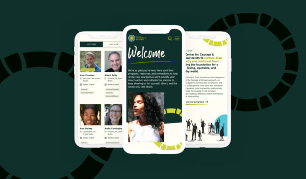 Centre for Courage & Renewal website mockup